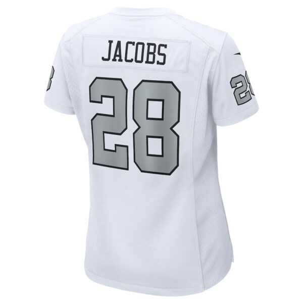 Josh Jacobs 28 Las Vegas Raiders Women Alternate Game Jersey - White