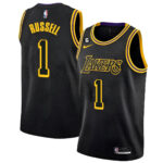 D'Angelo Russell 1 Los Angeles Lakers 2023 Jersey - Black Mamba