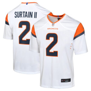 Patrick Surtain II 2 Denver Broncos Game YOUTH Jersey - White