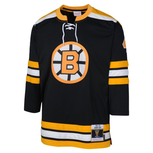 Bobby Orr Boston Bruins Mitchell & Ness Youth 1971 Blue Line Player Jersey - Black