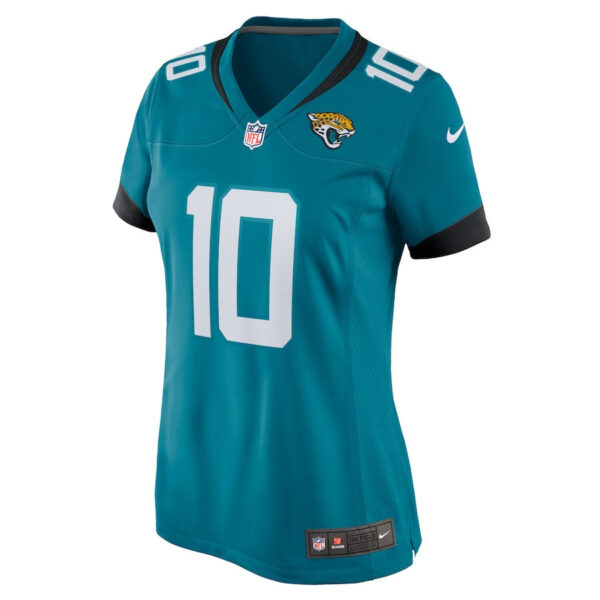 Mac Jones 10 Jacksonville Jaguars Alternate Game Women Jersey - Teal