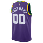 Utah Jazz 2023/24 Hardwood Classic Swingman Custom Men Jersey - Purple