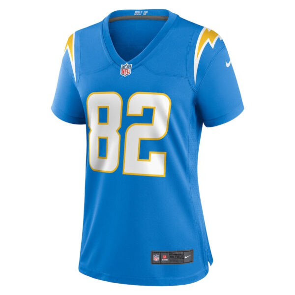 Brenden Rice 82 Los Angeles Chargers Women's Game Jersey - Powder Blue
