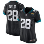 Fred Taylor 28 Jacksonville Jaguars Women Game Retired Jersey - Black