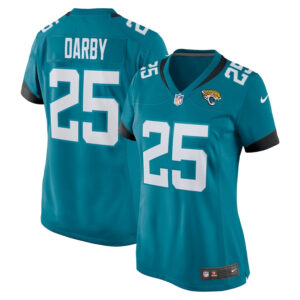Ronald Darby 25 Jacksonville Jaguars Alternate Game Women Jersey - Teal