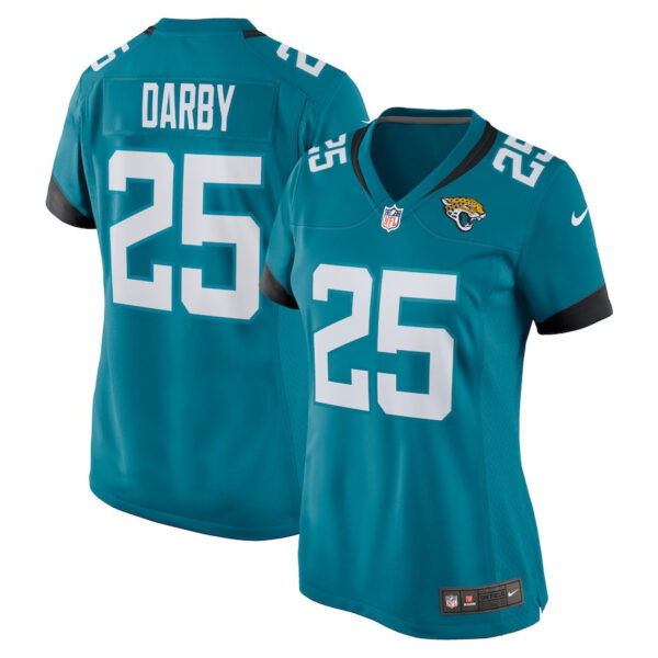 Ronald Darby 25 Jacksonville Jaguars Alternate Game Women Jersey - Teal