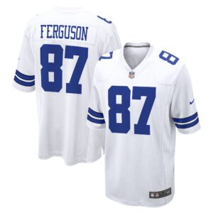 Jake Ferguson Dallas Cowboys  Game Jersey - White