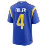 Jordan Fuller 4 Los Angeles Rams Men Game Jersey - Royal