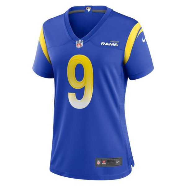Matthew Stafford 9 Los Angeles Rams Women Game Jersey - Royal