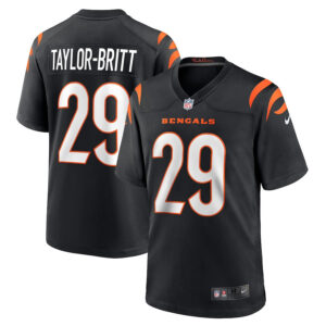 Cam Taylor-Britt 29 Cincinnati Bengals Game Men Jersey - Black