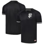 San Francisco Giants Stitches Black Raglan V-Neck Jersey