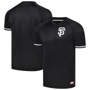 San Francisco Giants Stitches Black Raglan V-Neck Jersey