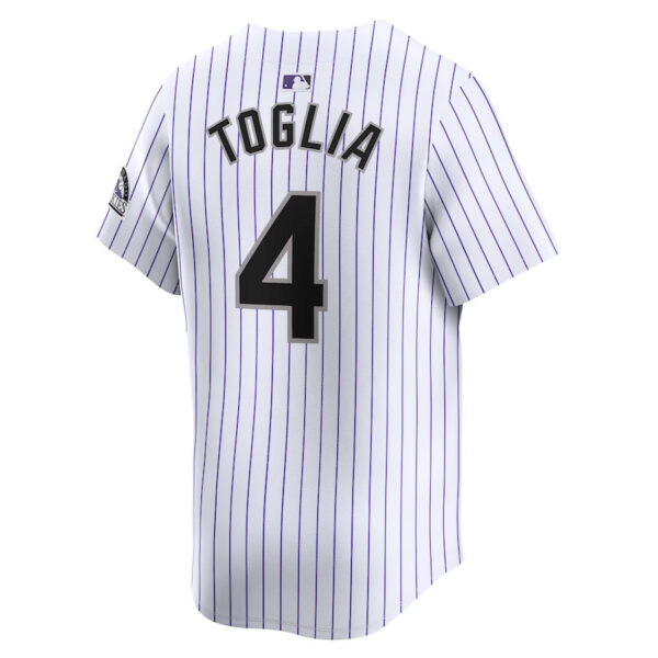 Michael Toglia 4 Colorado Rockies Home Limited Player Men Jersey - White