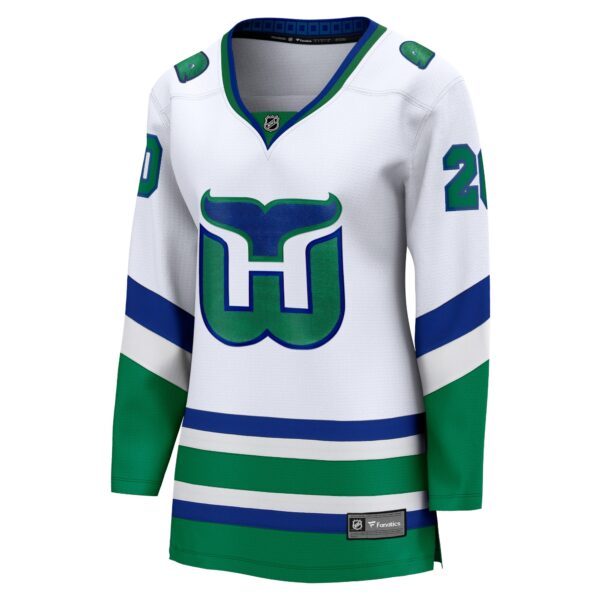 Sebastian Aho Carolina Hurricanes Fanatics Women's Whalers Premier Breakaway Jersey - White