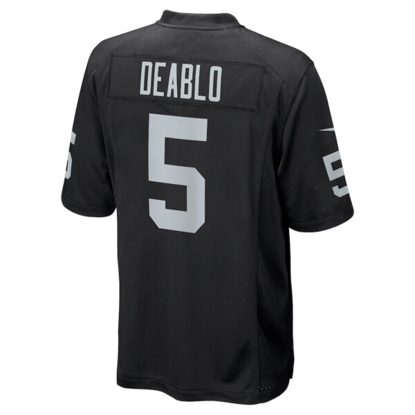 Divine Deablo 5 Las Vegas Raiders Men Game Jersey - Black