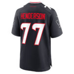 LaDarius Henderson 77 Houston Texans Game Men Jersey - Navy
