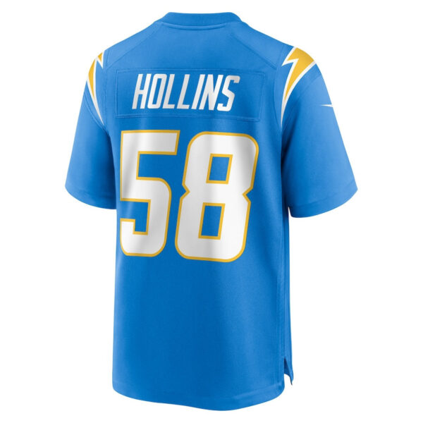 Justin Hollins 58 Los Angeles Chargers Game Men Jersey - Powder Blue