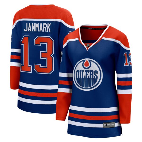 Mattias Janmark Edmonton Oilers Fanatics Women's Home Breakaway Player Jersey - Royal