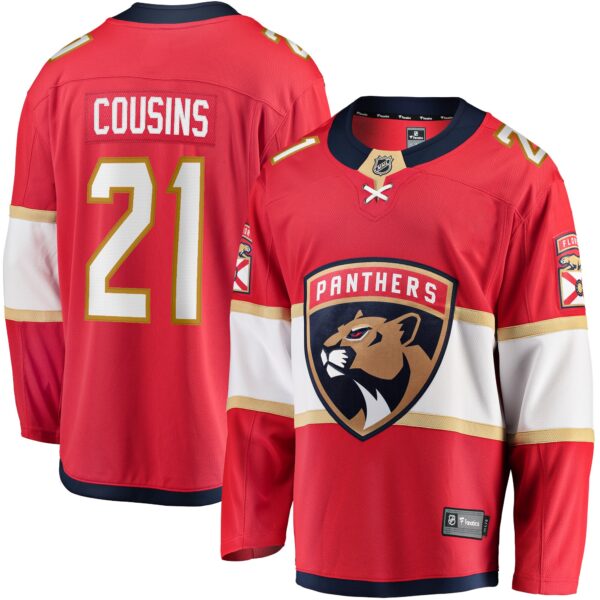 Nick Cousins Florida Panthers Fanatics Home Breakaway Player Jersey - Red