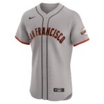 San Francisco Giants  Road Vapor Premier Elite Patch Jersey - Gray
