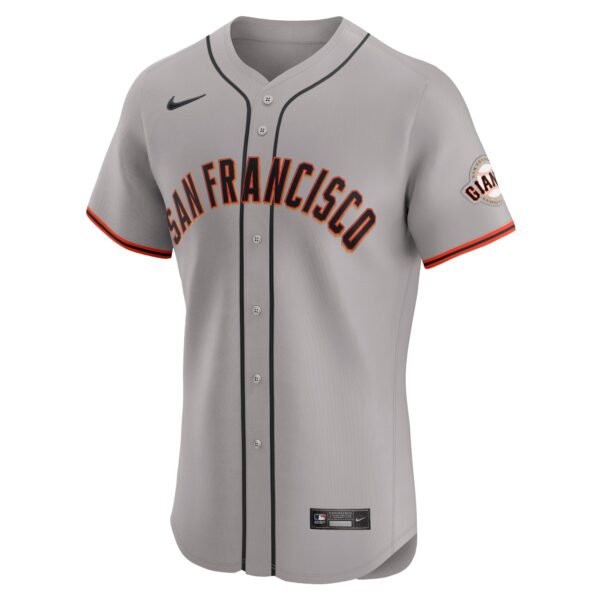 San Francisco Giants  Road Vapor Premier Elite Patch Jersey - Gray