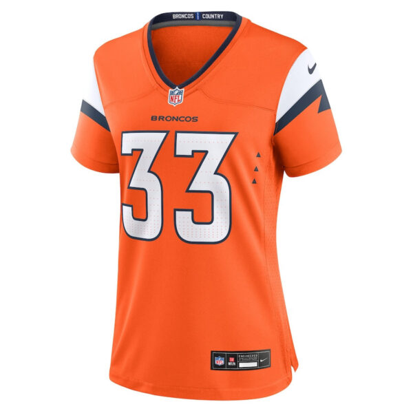 Javonte Williams 33 Denver Broncos Women Game Jersey - Orange