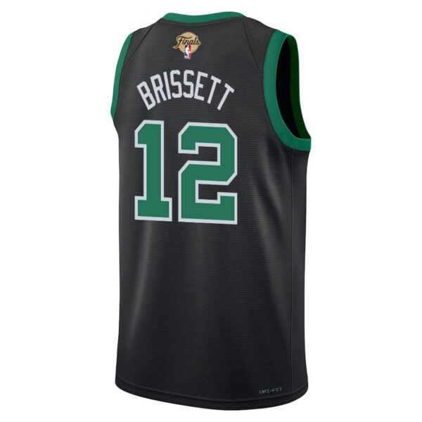 Oshae Brissett 12 Boston Celtics 2024 FINALS PATCH Swingman Jersey - Statement Edition - Black