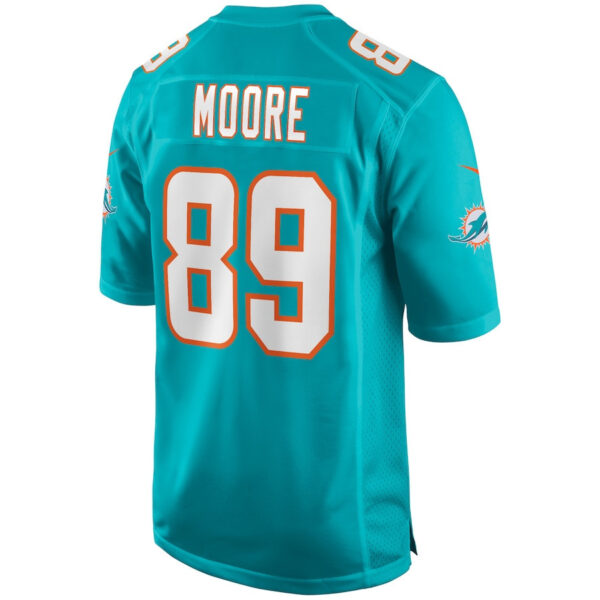 Nat Moore 89 Miami Dolphins Men Game Retired Jersey - Aqua