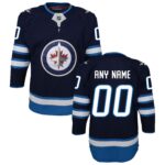 Winnipeg Jets Youth Home Premier Custom Jersey - Navy