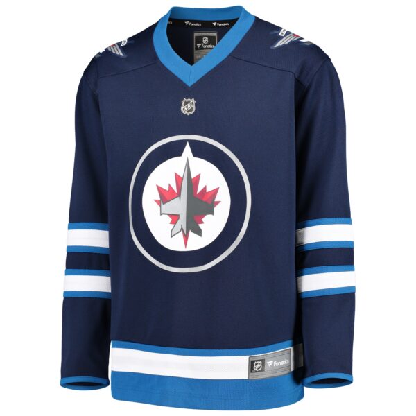 Winnipeg Jets Fanatics Youth Home Replica Blank Jersey - Blue