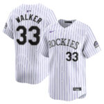 Larry Walker 33 Colorado Rockies Home Limited Player Men Jersey - White
