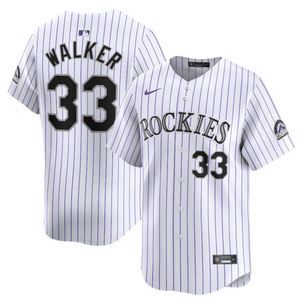 Larry Walker 33 Colorado Rockies Home Limited Player Men Jersey - White
