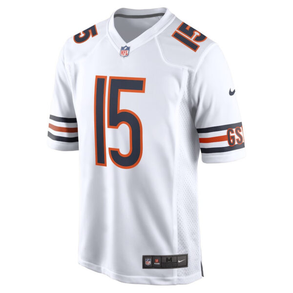 Rome Odunze 15 Chicago Bears Game Men Jersey - White