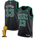 Drew Peterson 13 Boston Celtics 2024 FINALS CHAMPIONS Swingman Jersey - Statement Edition - Black