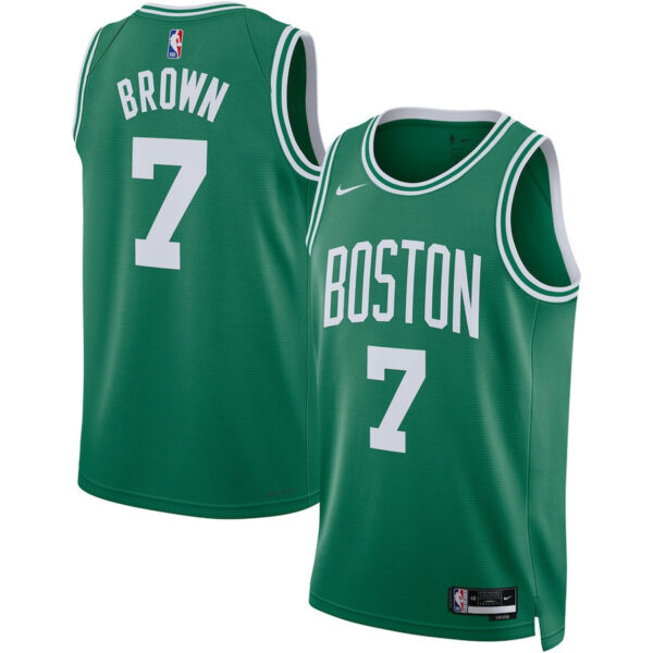 Jaylen Brown 7 Boston Celtics Unisex Swingman Jersey - Icon Edition - Kelly Green