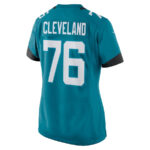 Ezra Cleveland 76 Jacksonville Jaguars Women Game Jersey - Teal