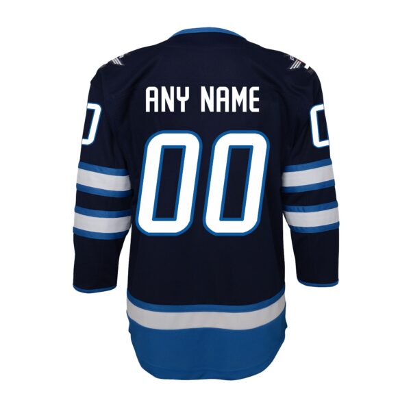Winnipeg Jets Youth Home Premier Custom Jersey - Navy