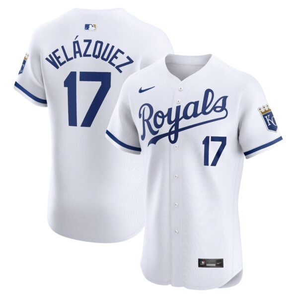 Nelson Velazquez Kansas City Royals  Home Elite Player Jersey - White