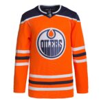 Edmonton Oilers adidas Men's Home Authentic Jersey - Orange