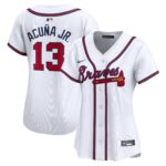 Ronald Acuna Atlanta Braves  Women's Home Limited Player Jersey - White