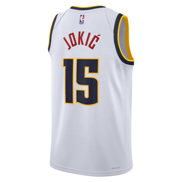 Nikola Jokić 15 Denver Nuggets Unisex Swingman Jersey - Association Edition - White