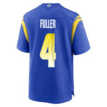 Jordan Fuller 4 Los Angeles Rams 2023 Playoffs Patch Game Men Jersey - Royal