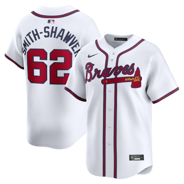 AJ Smith-Shawver Atlanta Braves  Home Limited Player Jerseyu00c2u00a0u00e2u20acu201c White