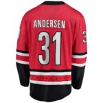 Frederik Andersen Carolina Hurricanes Fanatics Alternate Breakaway Player Jersey - Red