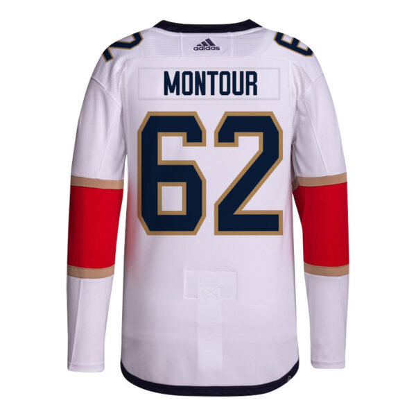 Brandon Montour 62 Florida Panthers 2024 STANLEY CUP Final Away Breakaway Jersey - Men, White