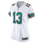 Dan Marino 13 Miami Dolphins Women Retired Jersey - White