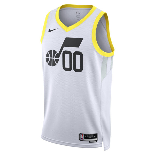 Utah Jazz 2023/24 Association Swingman Custom Men Jersey - White