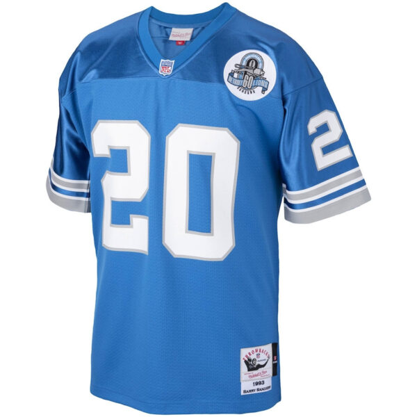 Barry Sanders 20 Detroit Lions 1993 Throwback Men Game Jersey - Blue