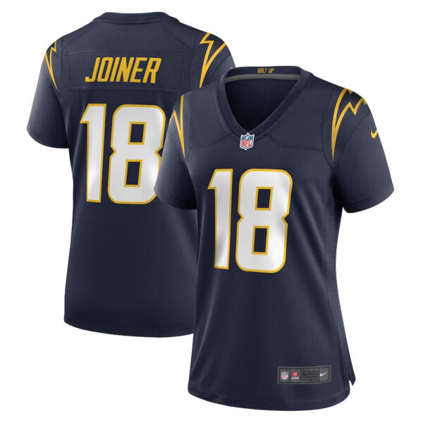 Charlie Joiner 18 Los Angeles Chargers Women Retired Jersey - Navy