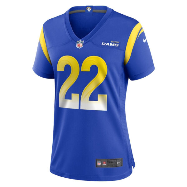 Blake Corum 22 Los Angeles Rams Game Women Jersey - Royal
